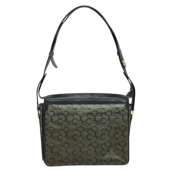 CELINE C Sulky Shoulder Bag Pvc Navy Gold - Picture 3 of 12